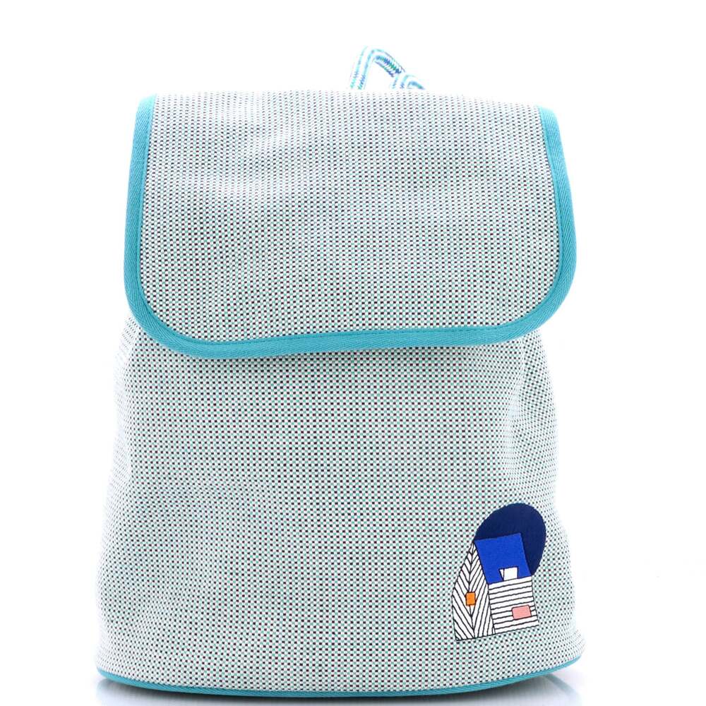 Hermes Les Cabanes Backpack Embroidered #364890H81B
